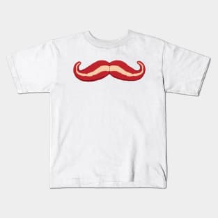 Bacon Mustache | funny | Comical | Stache | Kids T-Shirt